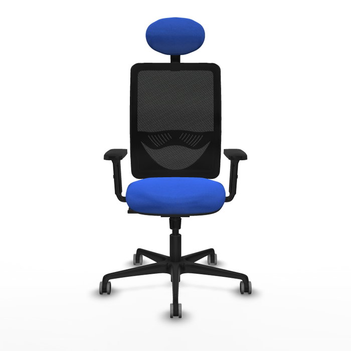PIQUERAS Y CRESPO Silla de oficina Zulema con mecanismo Sincro, Azul y Negro PIQUERAS Y CRESPO Silla de oficina Zulema con mecanismo Sincro, Azul y Negro
