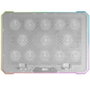 Mars Gaming Notebook Cooler Pad MNBC13 A-RGB Blanco Hasta 17" 13 Ventiladores Función Stand Iluminación