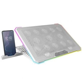 Mars Gaming Soporte Refrigerante MNBC13 para Portátiles hasta 17" con Iluminación LED Blanca