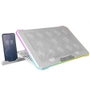 Mars Gaming Notebook Cooler Pad MNBC13 A-RGB Blanco Hasta 17" 13 Ventiladores Función Stand Iluminación