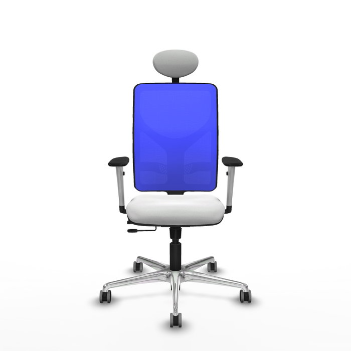 PIQUERAS Y CRESPO Silla de oficina Motilla con mecanismo Sincro/Traslack Azul y Blanco PIQUERAS Y CRESPO Silla de oficina Motilla con mecanismo Sincro/Traslack Azul y Blanco