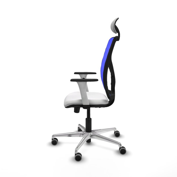 PIQUERAS Y CRESPO Silla de oficina Motilla con mecanismo Sincro/Traslack Azul y Blanco PIQUERAS Y CRESPO Silla de oficina Motilla con mecanismo Sincro/Traslack Azul y Blanco