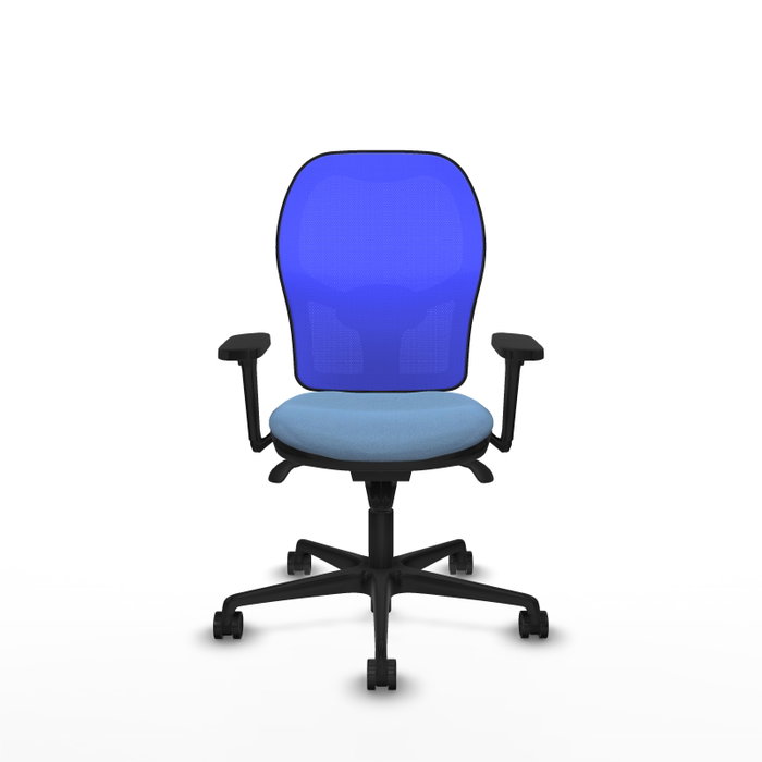 PIQUERAS Y CRESPO Silla de oficina Jorquera con mecanismo Sincro, Azul cielo y Azul