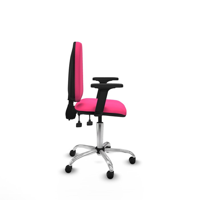 PIQUERAS Y CRESPO Silla de oficina Aýna Rosa con mecanismo de doble maneta
