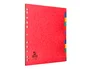 Q-connect Separadores Cartulina Brillo Juego de 12 DIN A4+ Colores Vivos Opacos