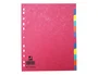 Q-connect Separadores Cartulina Brillo Juego de 12 DIN A4+ Colores Vivos Opacos