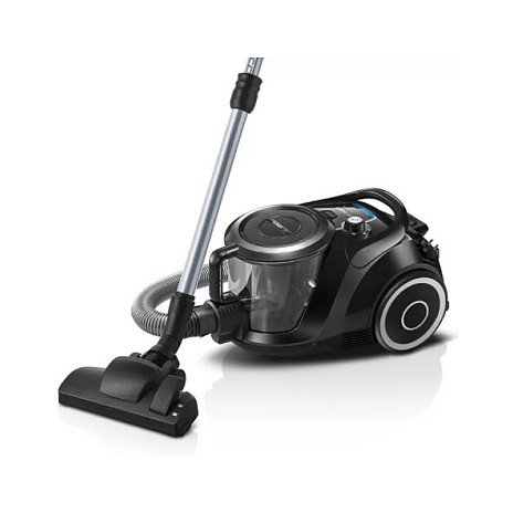 Bosch BGC41XSIL Aspiradora Cilíndrica sin Bolsa Serie 6, 700W, 2.4L, Filtro EPA, para Alfombra, Suelo Duro y Tapicería