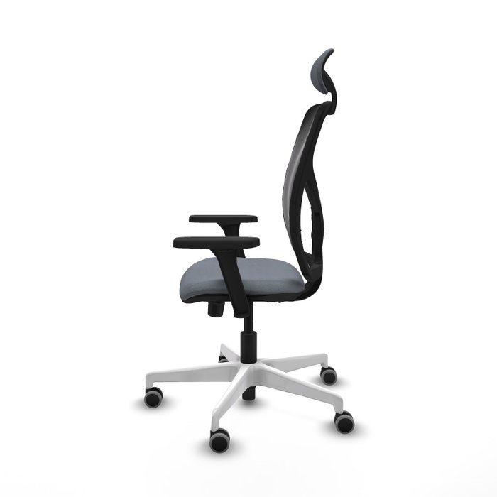 PIQUERAS Y CRESPO Silla de oficina Motilla Gris/Negro con Mecanismo Sincro/Traslack