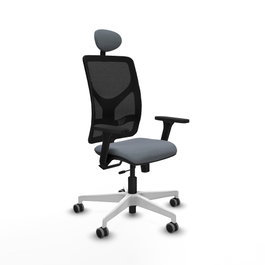 PIQUERAS Y CRESPO Silla de oficina Motilla Gris/Negro con Mecanismo Sincro/Traslack