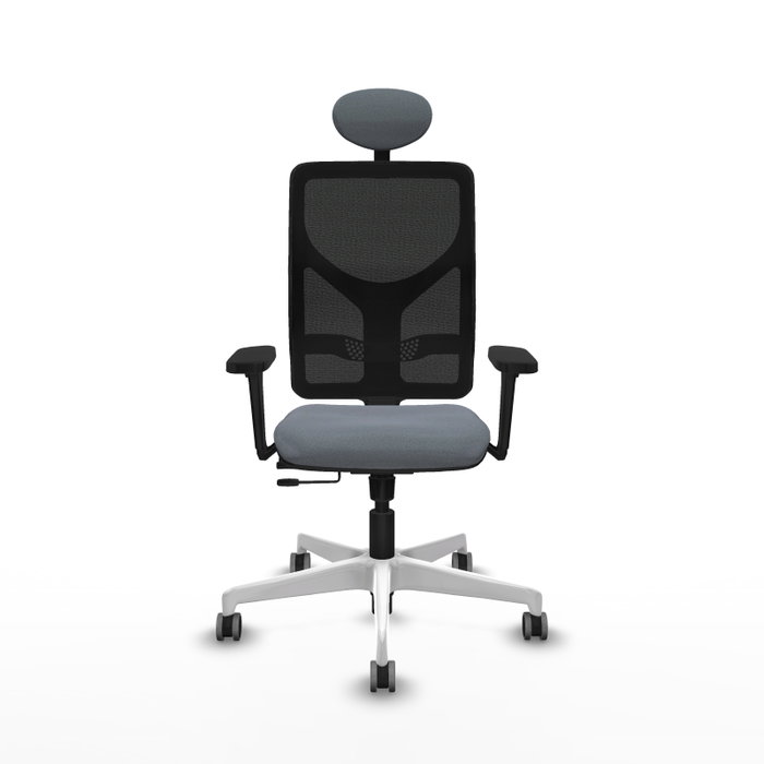 PIQUERAS Y CRESPO Silla de oficina Motilla Gris/Negro con Mecanismo Sincro/Traslack