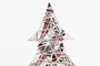 DKD Home Decor Árbol de Navidad Natural Blanco Ratán LED 10 x 50 x 40 cm