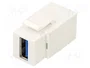 GOOBAY Conector USB Keystone USB 3.0 Blanco