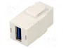 GOOBAY Conector USB Keystone USB 3.0 Blanco