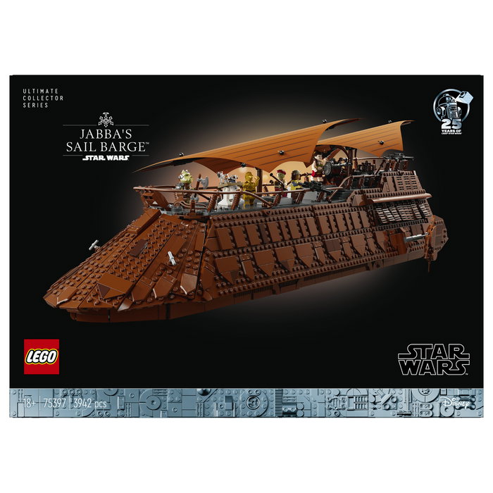 LEGO Star Wars Barcaza Velera de Jabba 75397 Ultimate Collector Series Skelbgarkeceable