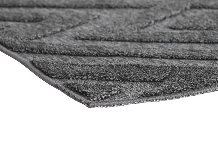 DKD Home Decor Alfombra Geomet 23 Gris Oscuro 175x100x1 cm