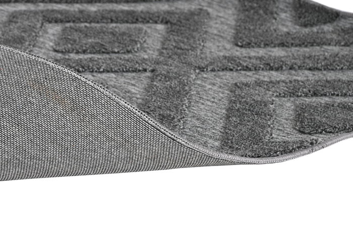 DKD Home Decor Alfombra Geomet 23 Gris Oscuro 175x100x1 cm