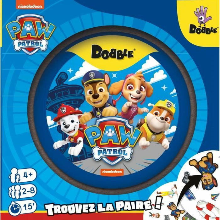Asmodee Dobble Pat Patrouille Juego de Mesa con 5 Minijuegos Asmodee Dobble Pat Patrouille Juego de Mesa con 5 Minijuegos