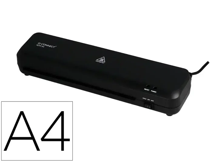 Q-connect Plastificadora KF19061 DIN A4, Compacta, Plastificado Caliente/Frío, Luces Ready/Power, 2 Rodillos, 310 mm/min Q-connect Plastificadora KF19061 DIN A4, Compacta, Plastificado Caliente/Frío, Luces Ready/Power, 2 Rodillos, 310 mm/min