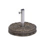 DKD Home Decor Base para Parasol de Ratán Sintético Marrón 20 kg