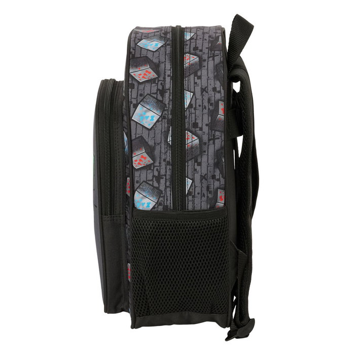 Safta Mochila Infantil Minecraft Graffiti Adaptable a Carro Safta Mochila Infantil Minecraft Graffiti Adaptable a Carro