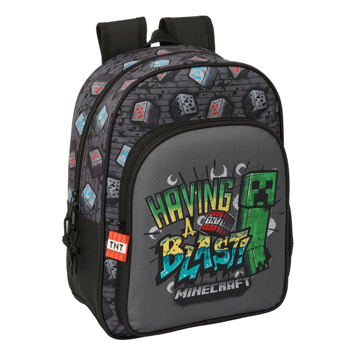 Safta Mochila Infantil Minecraft Graffiti Adaptable a Carro Safta Mochila Infantil Minecraft Graffiti Adaptable a Carro