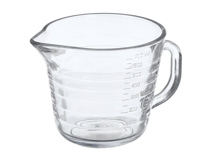 Vivalto Jarra Medidora de Vidrio 750 ml Transparente 12,7x11,5x8,9 cm (Set de 12)