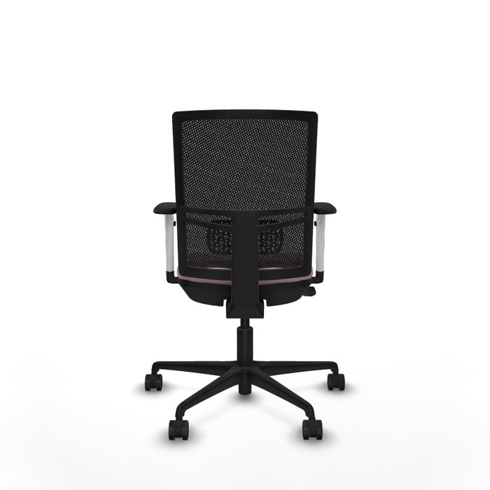 PIQUERAS Y CRESPO Silla de oficina Yunquera con mecanismo Sincro/Traslack Rosa y Negro
