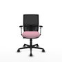 PIQUERAS Y CRESPO Silla de oficina Yunquera con mecanismo Sincro/Traslack Rosa y Negro