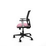 PIQUERAS Y CRESPO Silla de oficina Yunquera con mecanismo Sincro/Traslack Rosa y Negro