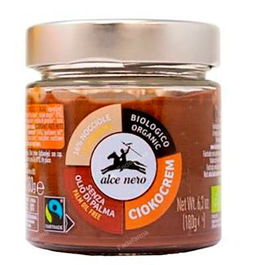 ALCE NERO Crema de Chocolate con Avellanas Bio 180 Gr