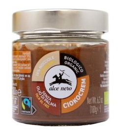 ALCE NERO Crema de Chocolate con Avellanas Bio 180 Gr