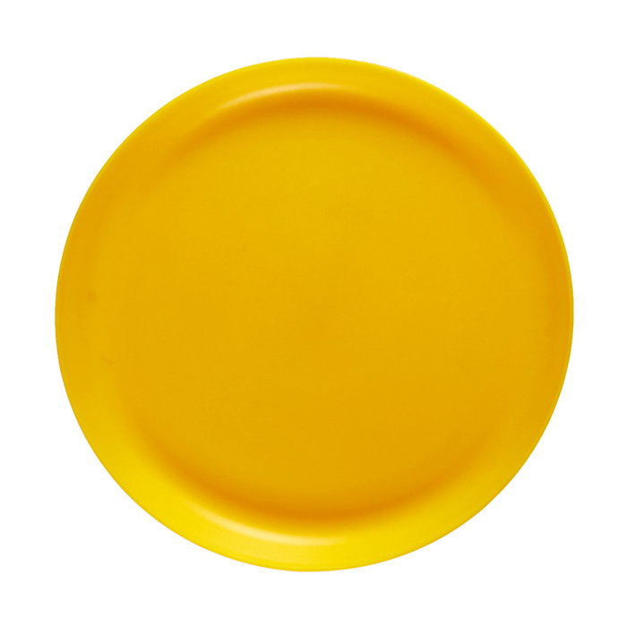 Home Deco Factory Plato Colección Bain De Soleil, Polipropileno (PP), Diámetro 20 cm x Altura 1.9 cm, Colores Surtidos (Verde, Beige, Amarillo)