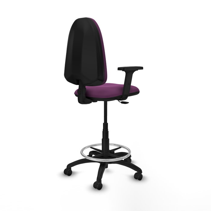 PIQUERAS Y CRESPO Taburete Aýna Morado con Brazos 2D PIQUERAS Y CRESPO Taburete Aýna Morado con Brazos 2D
