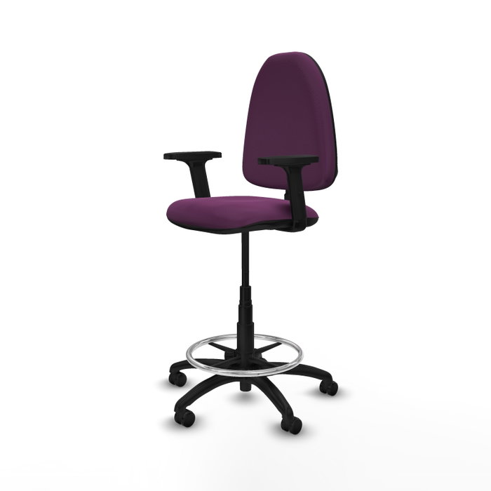 PIQUERAS Y CRESPO Taburete Aýna Morado con Brazos 2D PIQUERAS Y CRESPO Taburete Aýna Morado con Brazos 2D