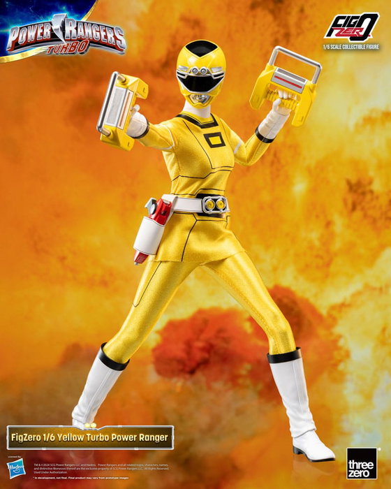 Power Rangers Turbo Figura FigZero 1/6 Yellow Turbo Power Ranger 30 cm Power Rangers Turbo Figura FigZero 1/6 Yellow Turbo Power Ranger 30 cm
