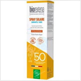 BIOREGENA Spray Solar Niños SPF50 Hipoalergénico Bio Crema 90ml Alta Protección Piel Sensible
