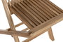 DKD Home Decor Mesa Comedor Terraza Y Jardin Teca Marron 70 x 75 x 120 cm Set 5 Piezas Plegable