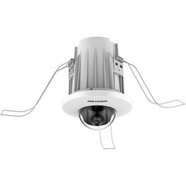 Hikvision DS-2CD2E43G2-U Cámara IP de Seguridad Domo 4MP, Interior, Blanca, 2.8mm, Visión 122°, PoE, WDR, Detección de Movimiento y Rostros, Audio