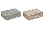 DKD Home Decor Joyero de Cristal y Metal 21x14x6 Surtido