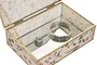 DKD Home Decor Joyero de Cristal y Metal 21x14x6 Surtido