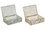 DKD Home Decor Joyero de Cristal y Metal 21x14x6 Surtido