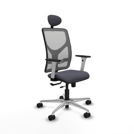 PIQUERAS Y CRESPO Silla de oficina Motilla con mecanismo Sincro/Traslack Gris