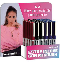 Roller T.Liq. Uni-Ball Eye Micro 0,5 (Ub-150) Expositor De 36 (Generacion Z) 18X 162552000 Azul 12X 162545000 Negro 6X 162560000 Rojo