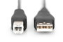 Digitus Cable de conexión USB 2.0 Tipo A a B Macho/Macho, 1,8 m, Negro
