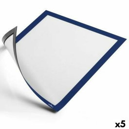 Durable DURAFRAME Marco Informativo Magnético A4 Azul Oscuro (Set de 5)