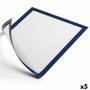 Durable DURAFRAME Marco Informativo Magnético A4 Azul Oscuro (Set de 5)