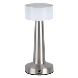 Thulos Lámpara Inalámbrica Recargable LED TH-OA4010 con 3 Modos de Luz y Batería 1200 mAh, Color Plateado