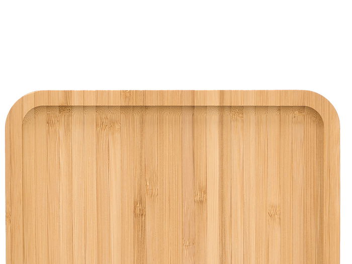 Kinvara Bandeja Cuadrada Bambu 20x20 cm (Set de 12)