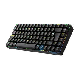 Hiditec GM1K Teclado Gaming Mecánico Compacto 75% Inalámbrico Bluetooth 5.0/USB con Switches Gateron Pro Red Hot-Swap, Keycaps PBT, Iluminación RGB, Distribución ISO Español