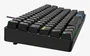 Hiditec GKE010005 GM1K Teclado Gaming Mecánico 75% Inalámbrico Triple (Bluetooth 5.0/2.4GHz/USB-C) con Hot-Swap, Switches Gateron Pro Red y Keycaps ABS, QWERTY Español, Negro